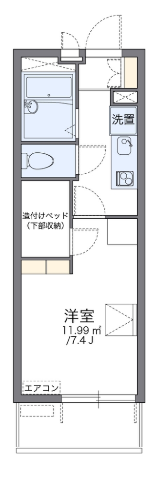 レオパレスせんだん 間取り