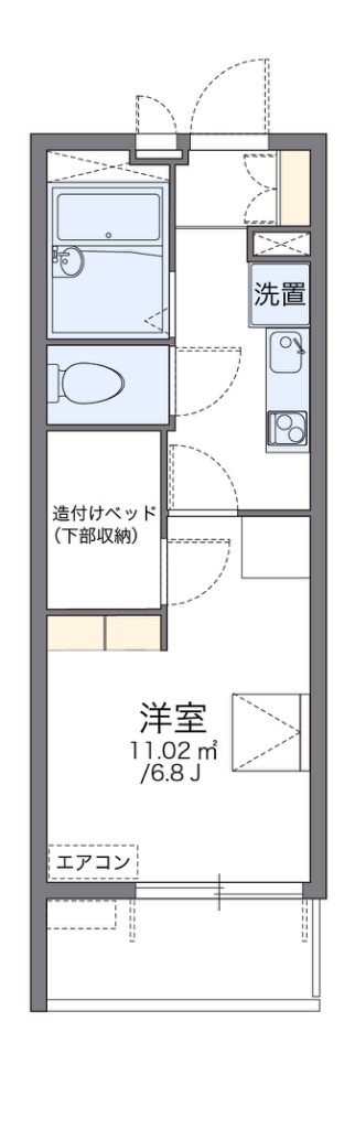 レオパレス萩崎 間取り