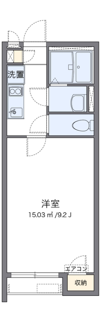クレイノＩＲＩＥⅡ 代表的な間取のため実際の間取とは異なる場合があります