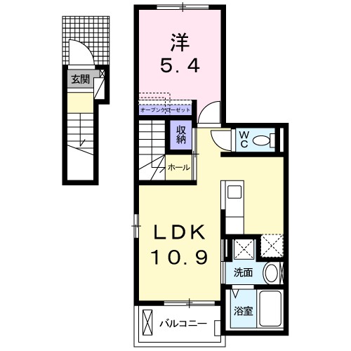 Ｊ・サクレ葛原Ⅲ 間取り