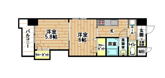 クレアヒルズ浅生 間取り